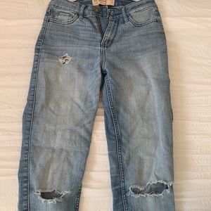 Hollister high rise ripped skinny jeans